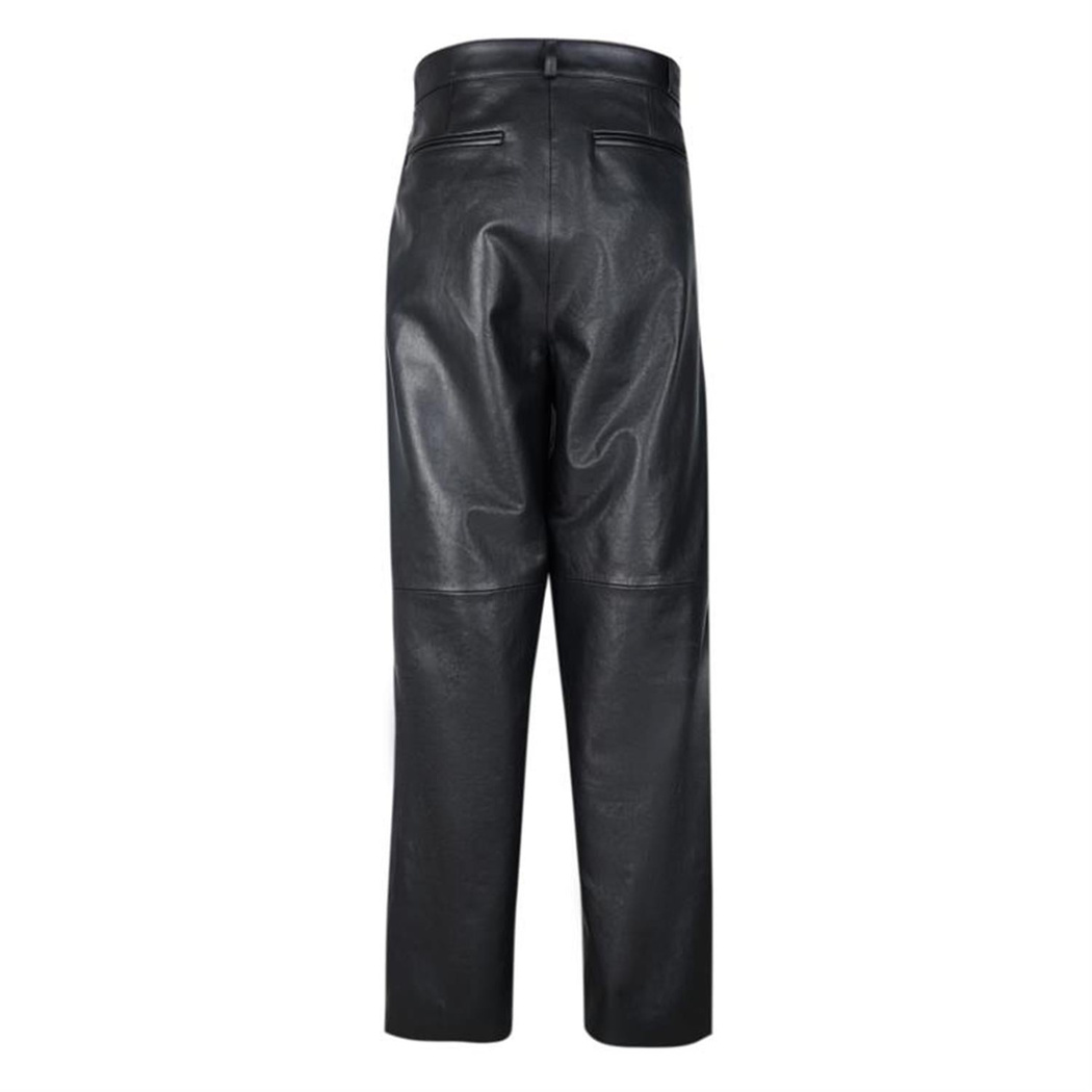 Pasquale Siyah Erkek Deri Pantolon