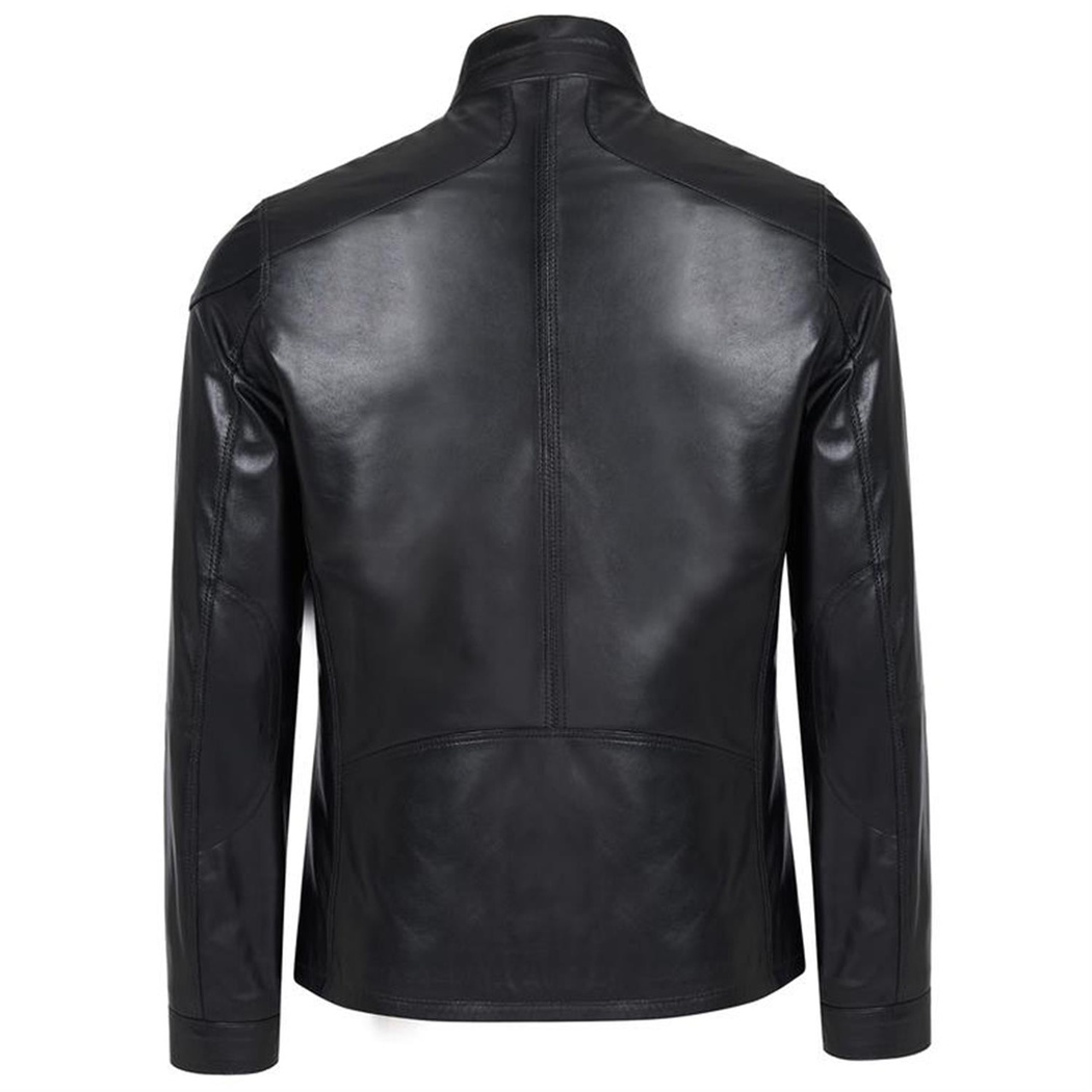 Paul Siyah Erkek Deri Ceket