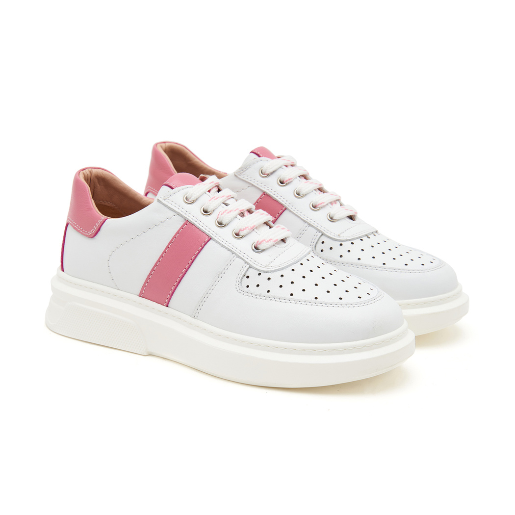 Pembe Ange Kadın Deri Spor Ayakkabı