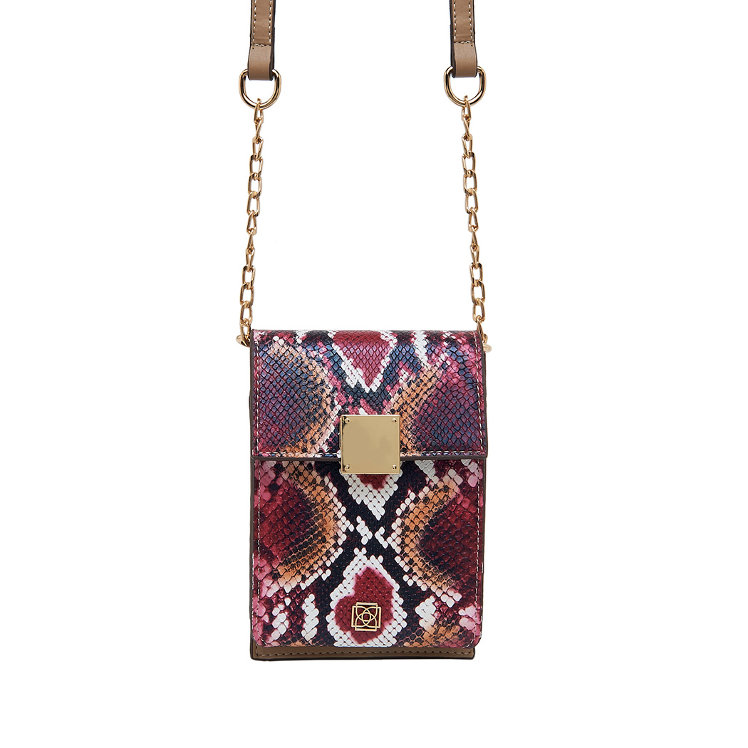 Pembe Lewis Zincir Detaylı Kadın Omuz Çantası