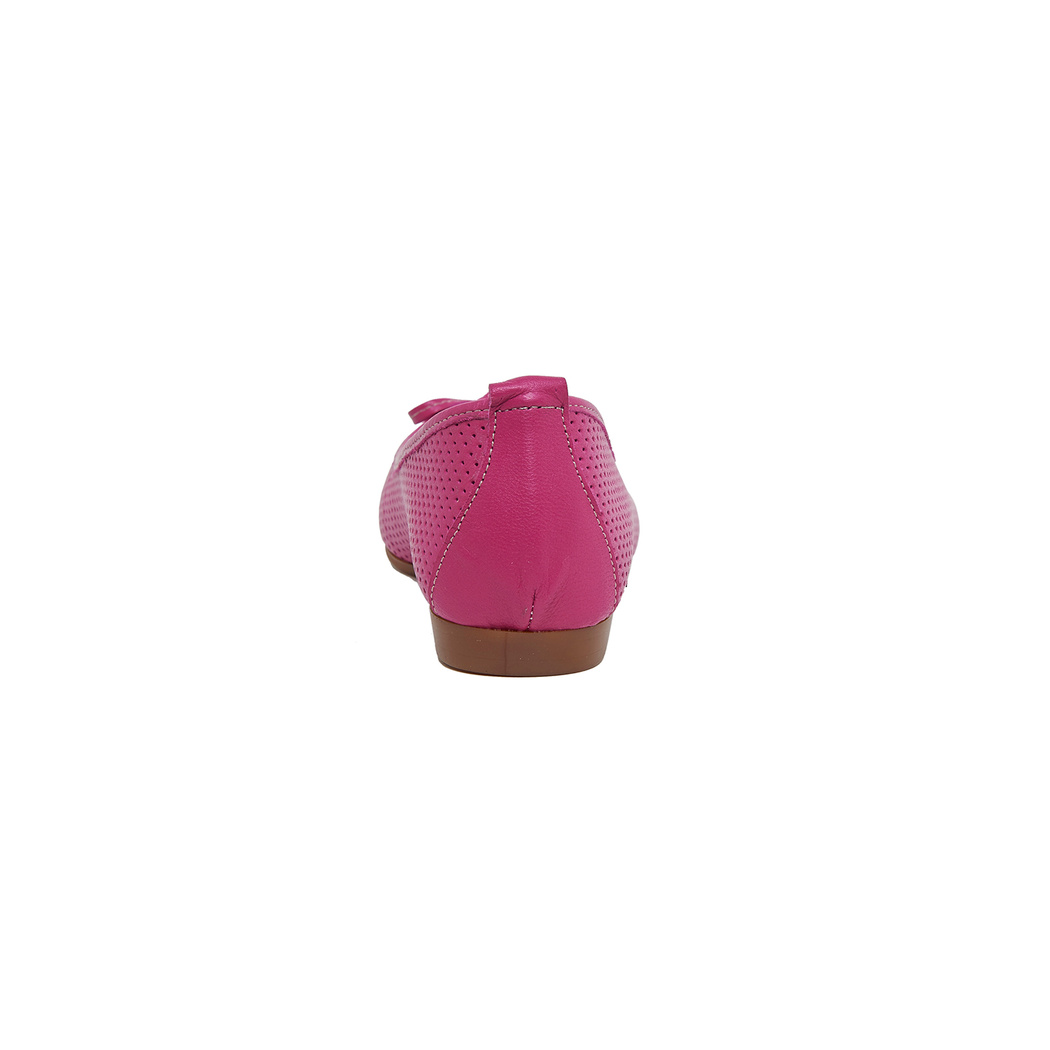 Pembe Taffie Kadın Deri Babet