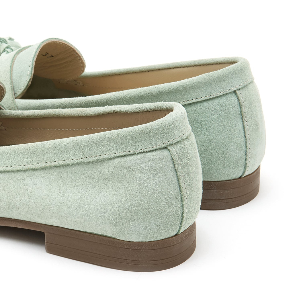 Peppard Yeşil Kadın Süet Loafer