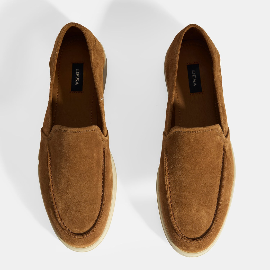Peraleda Taba Erkek Slip-On Süet Loafer
