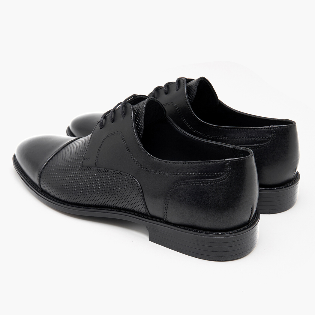 Pickford Siyah Erkek Deri Klasik Ayakkabı