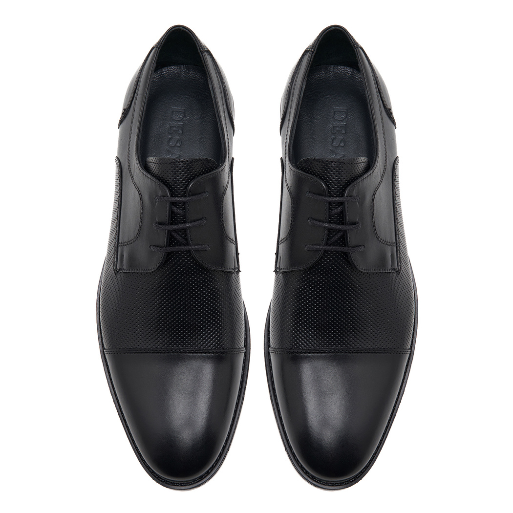 Pickford Siyah Erkek Deri Klasik Ayakkabı