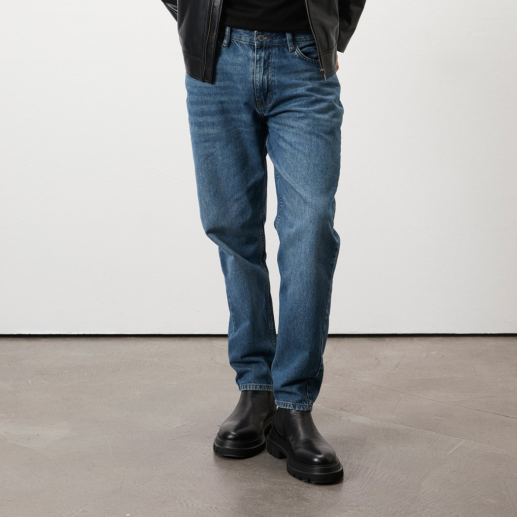 Pietsa Siyah Erkek Lastikli Deri Chelsea Bot