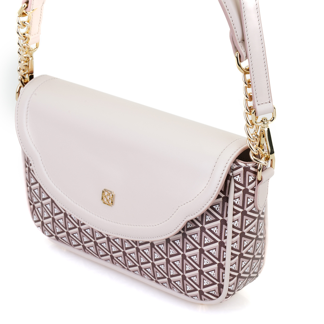 Plante Bej Kadın Monogram Omuz Çantası