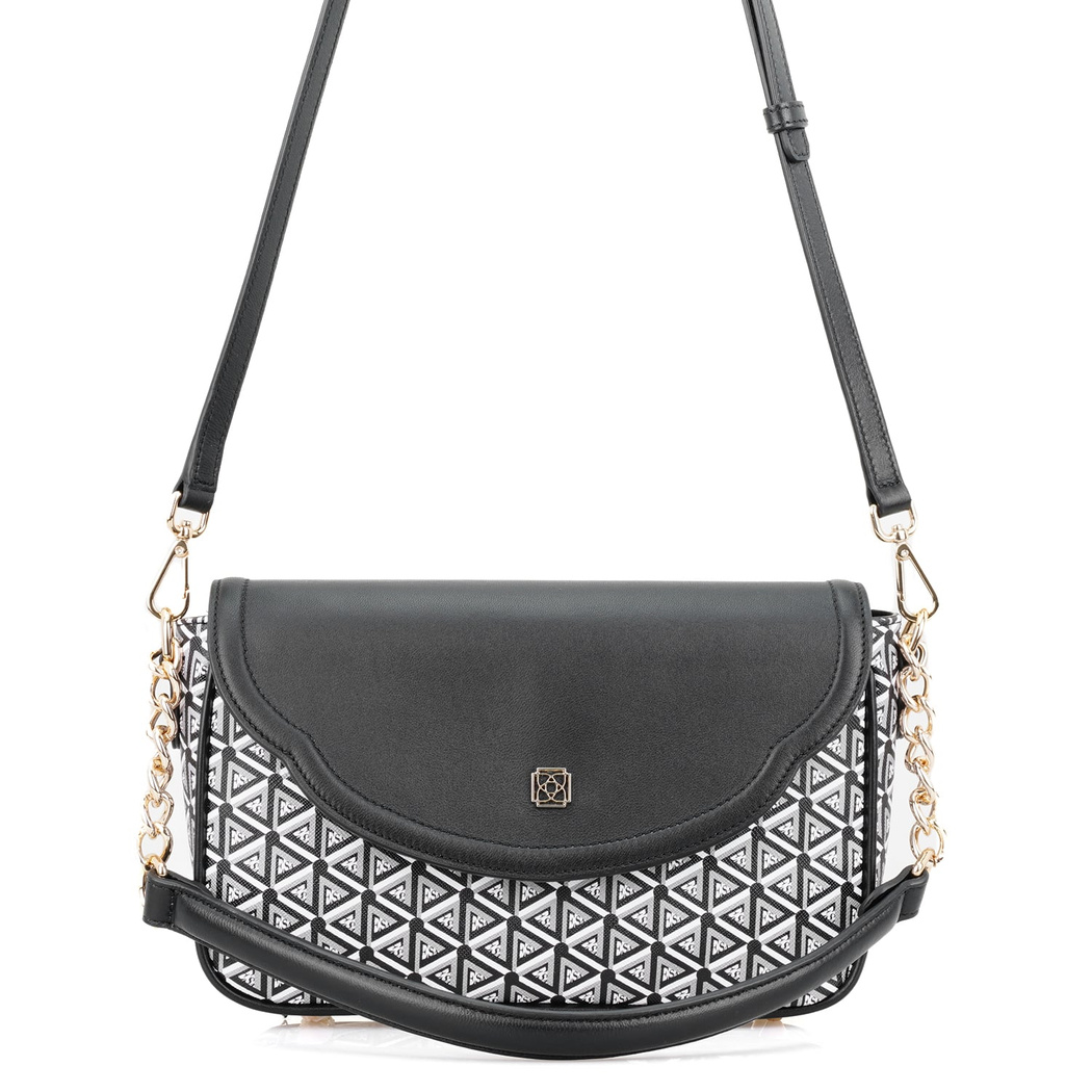 Plante Siyah Kadın Monogram Omuz Çantası