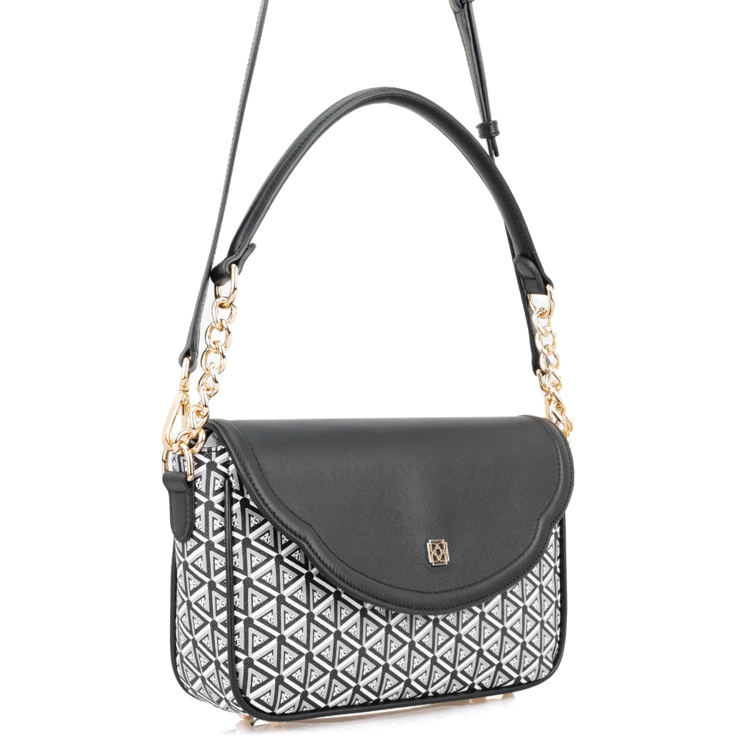 Plante Siyah Kadın Monogram Omuz Çantası