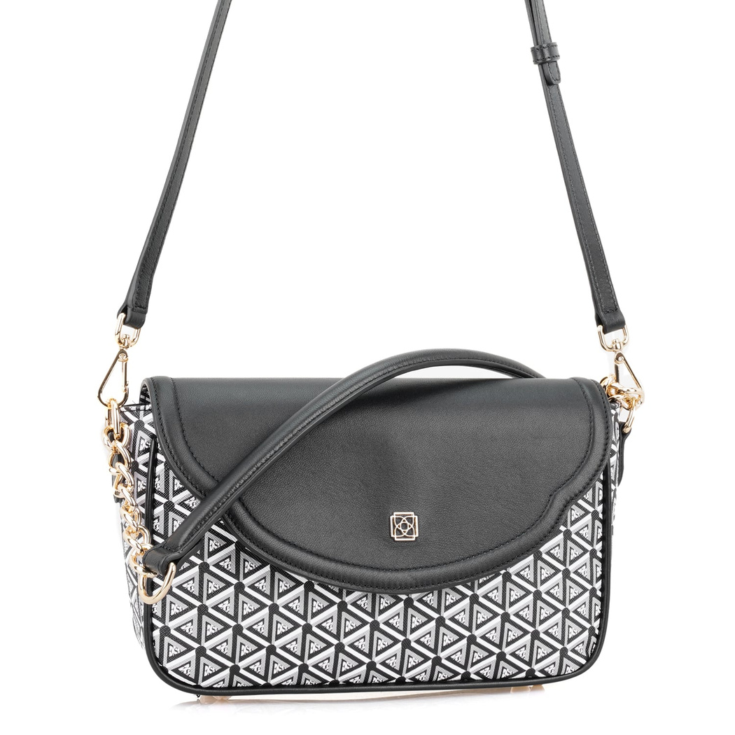 Plante Siyah Kadın Monogram Omuz Çantası