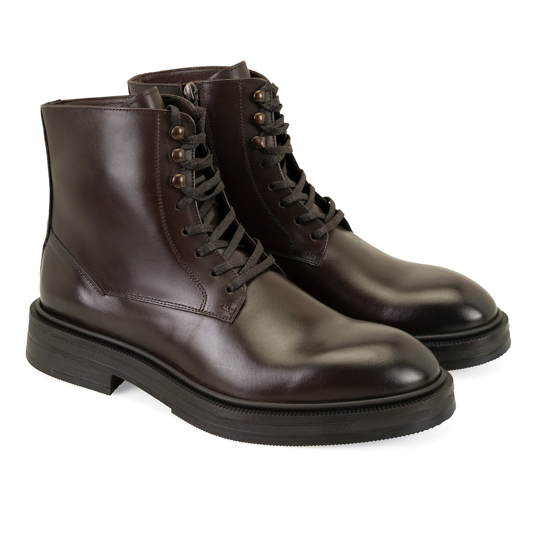 Poar Kahve Erkek Deri Bot