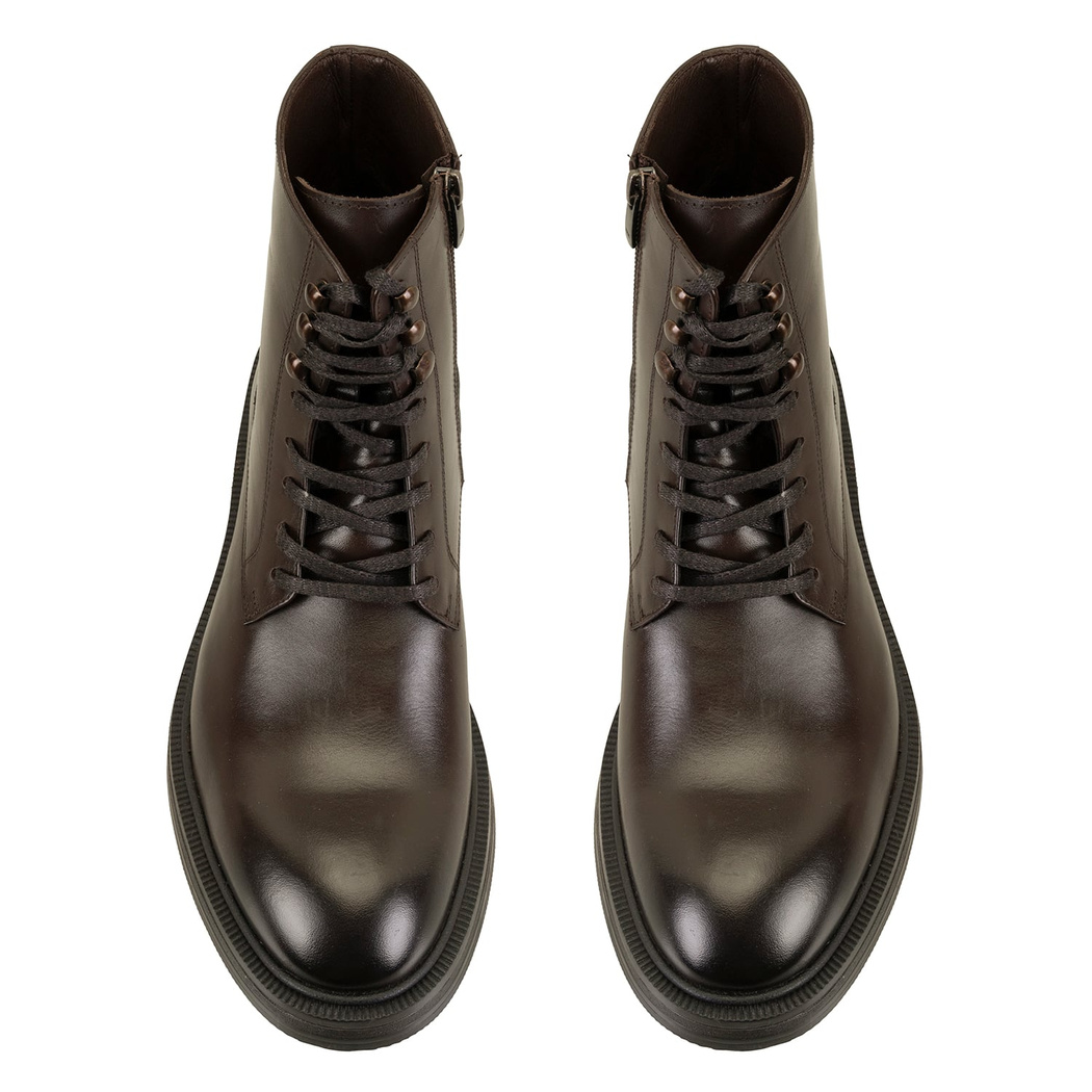 Poar Kahve Erkek Deri Bot