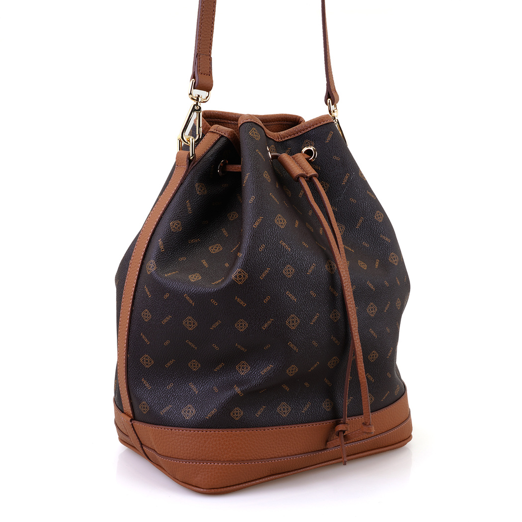 Prestige Kahve Kadın Monogram Omuz Çantası