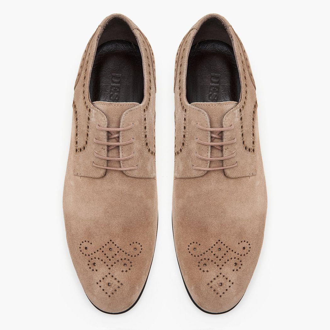 Pryor Bej Erkek Süet Deri Klasik Ayakkabı