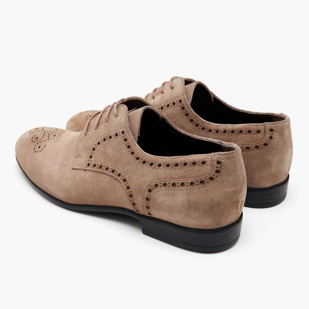 Pryor Bej Erkek Süet Deri Klasik Ayakkabı