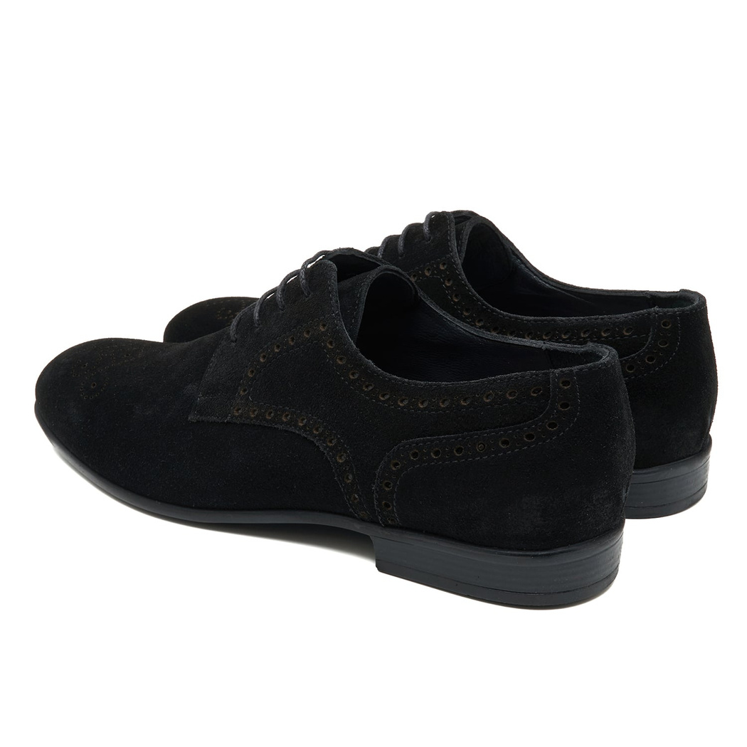 Pryor Siyah Erkek Süet Deri Klasik Ayakkabı