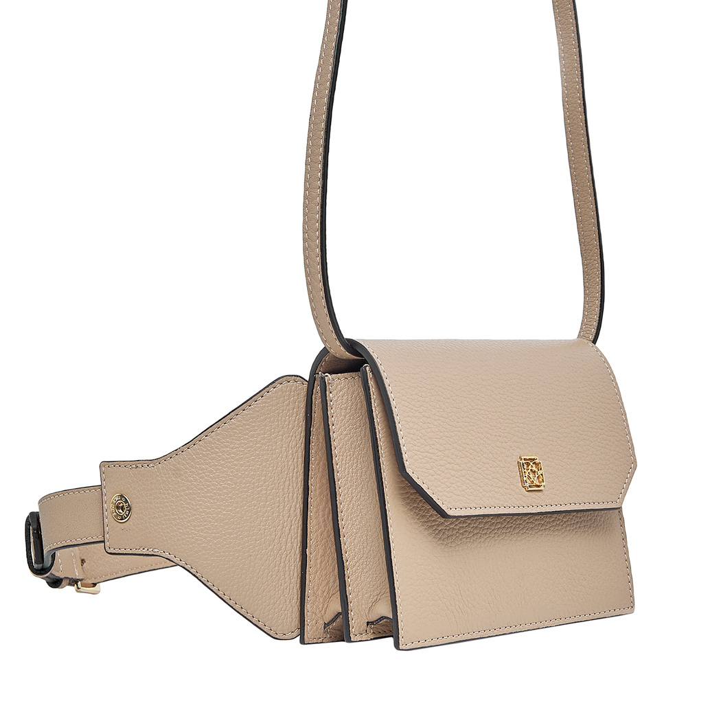 Pudra Aliz Kadın Deri Bel Çantası