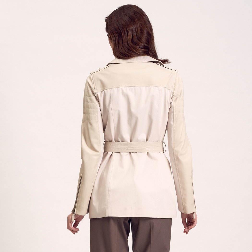 Pudra Kemerli Kadın Trençkot