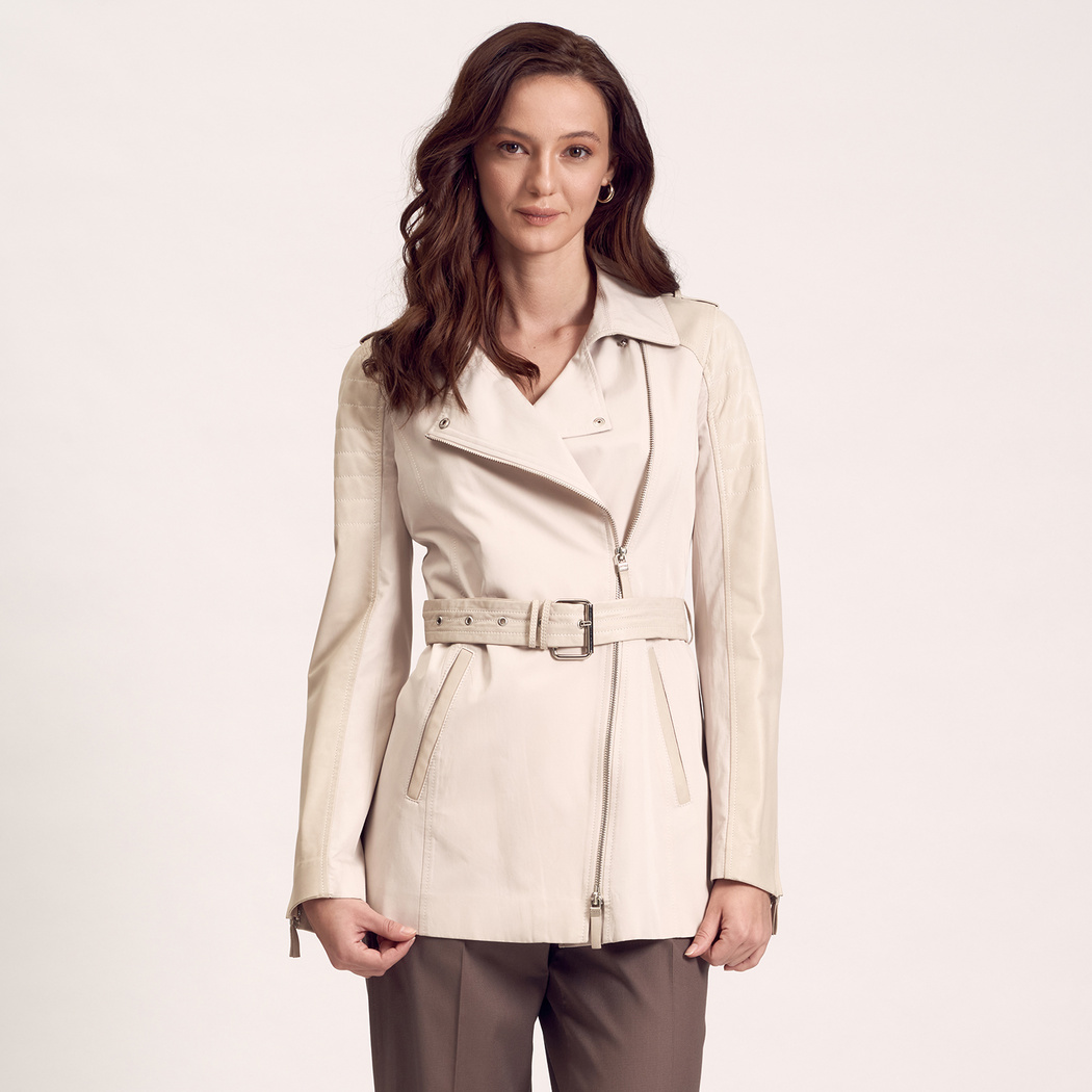 Pudra Kemerli Kadın Trençkot