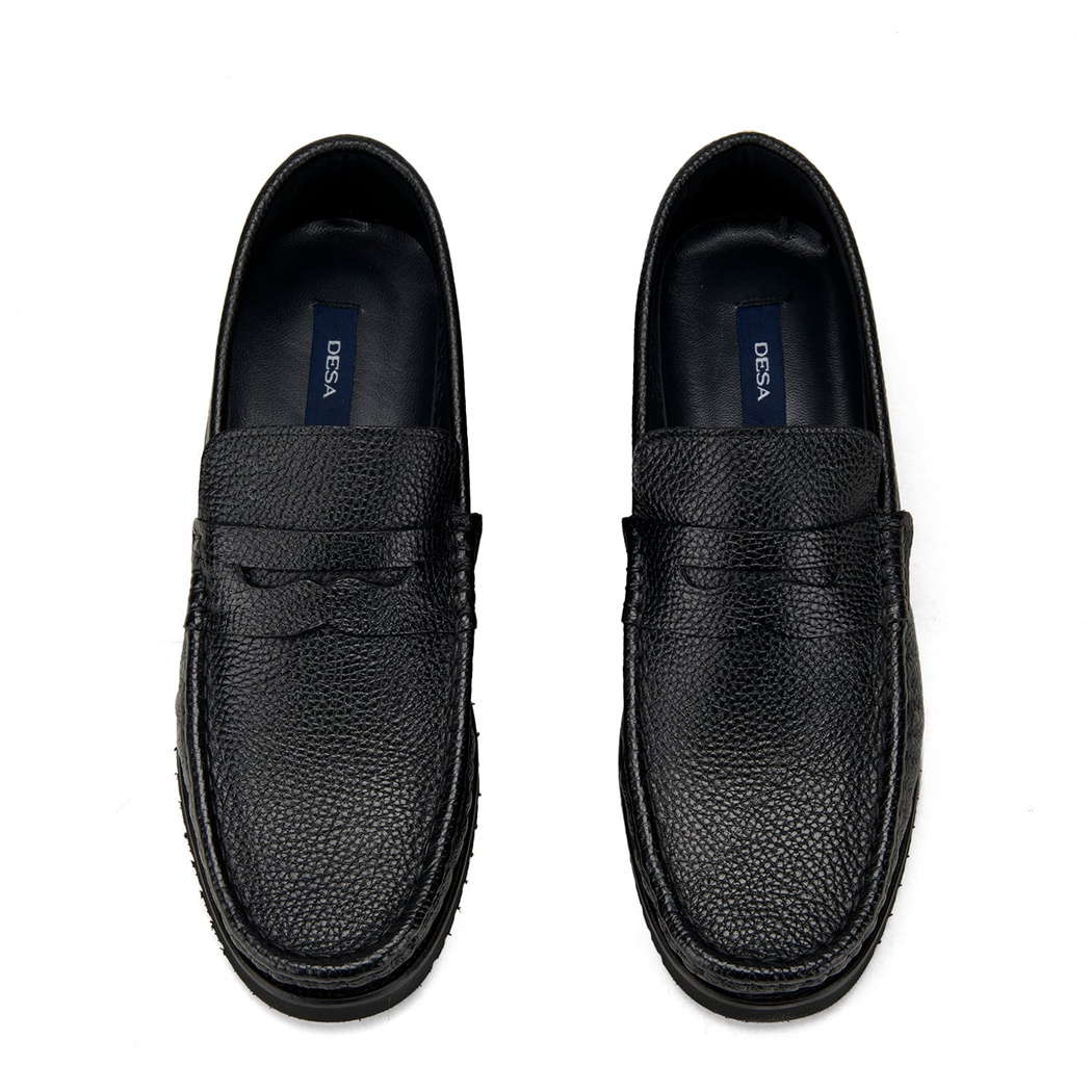 Rahel Siyah Erkek Günlük Deri Ayakkabı