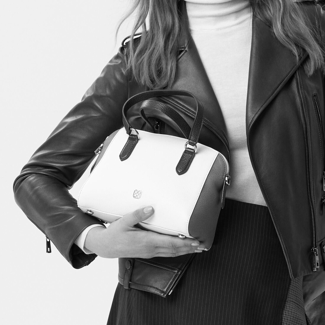 Raian Siyah Kadın Deri El Çantası