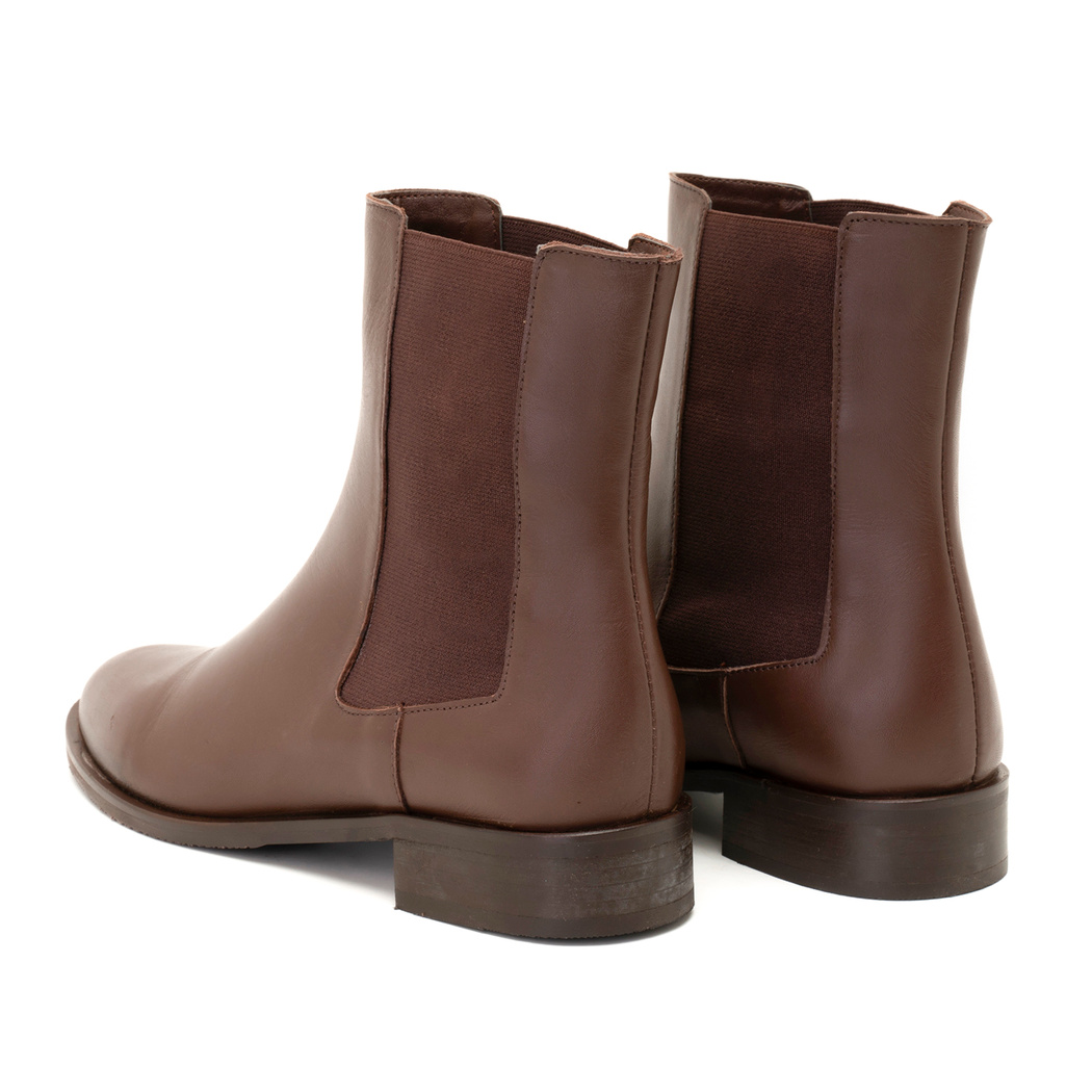 Ramira Kahve Kadın Deri Bot