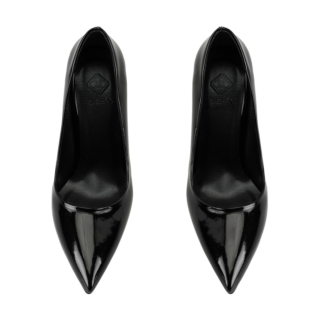 Ramona Siyah Kadın Topuklu Deri Stiletto