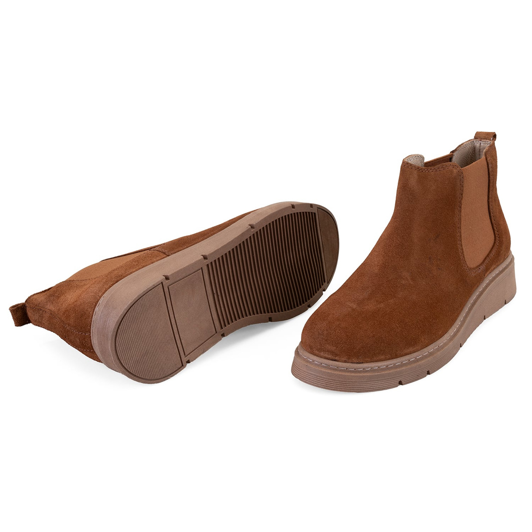 Raven Taba Kadın DesaComfort Lastikli Süet Deri Bot