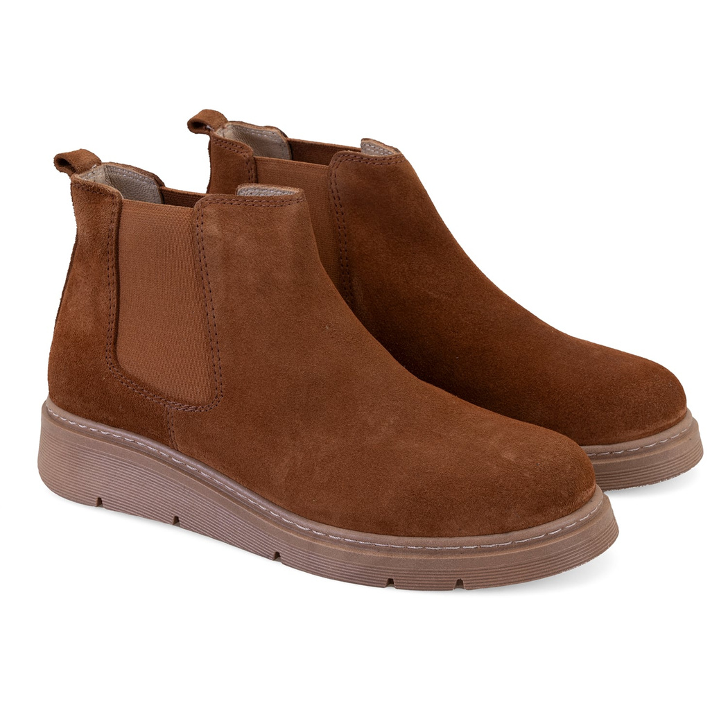 Raven Taba Kadın DesaComfort Lastikli Süet Deri Bot