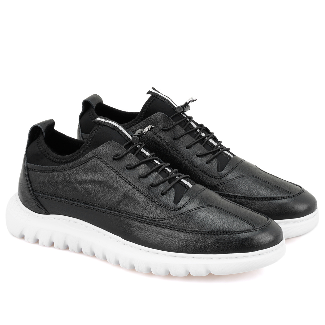 Reanna Siyah Erkek Deri Günlük Ayakkabı