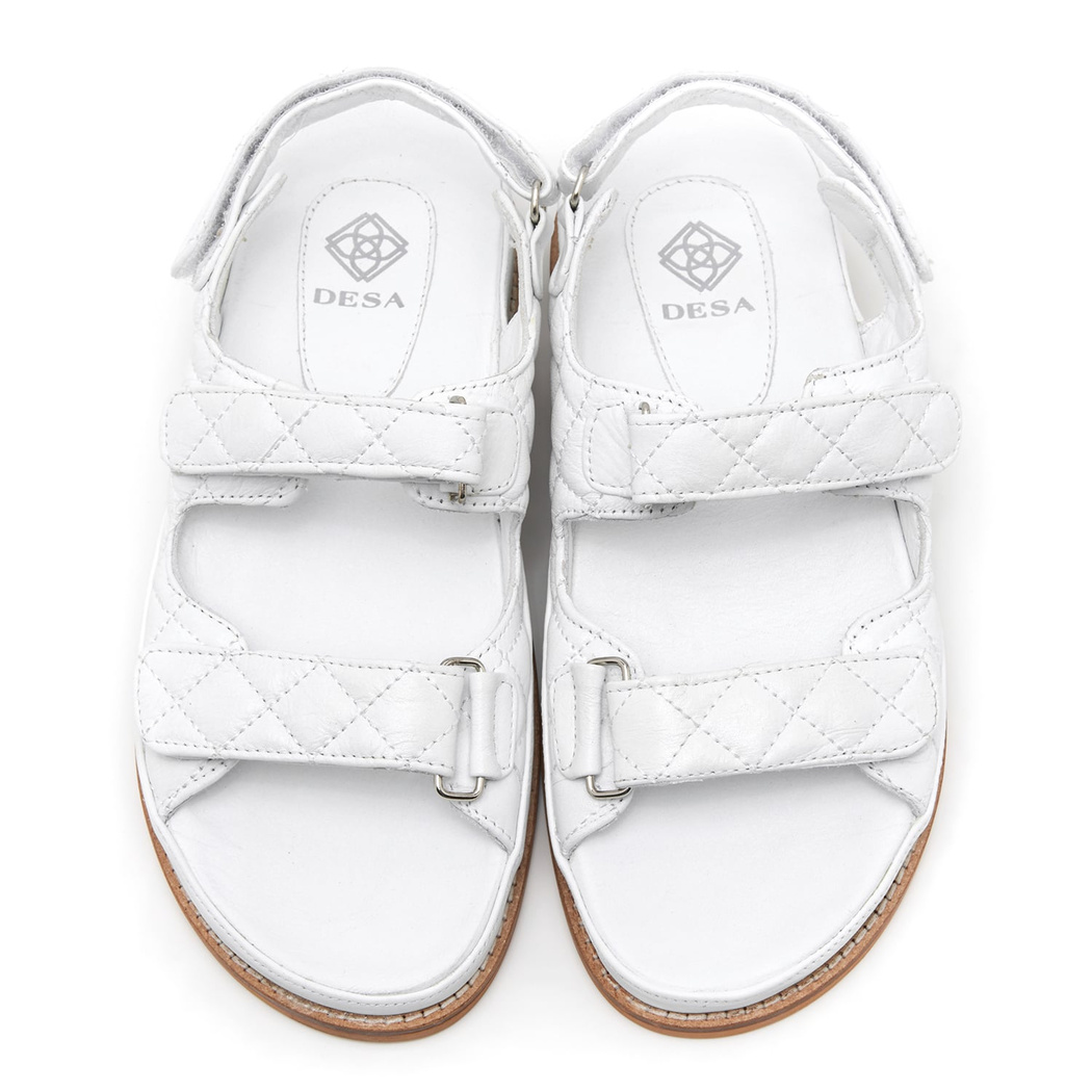 Reese Beyaz Kadın Deri Sandalet