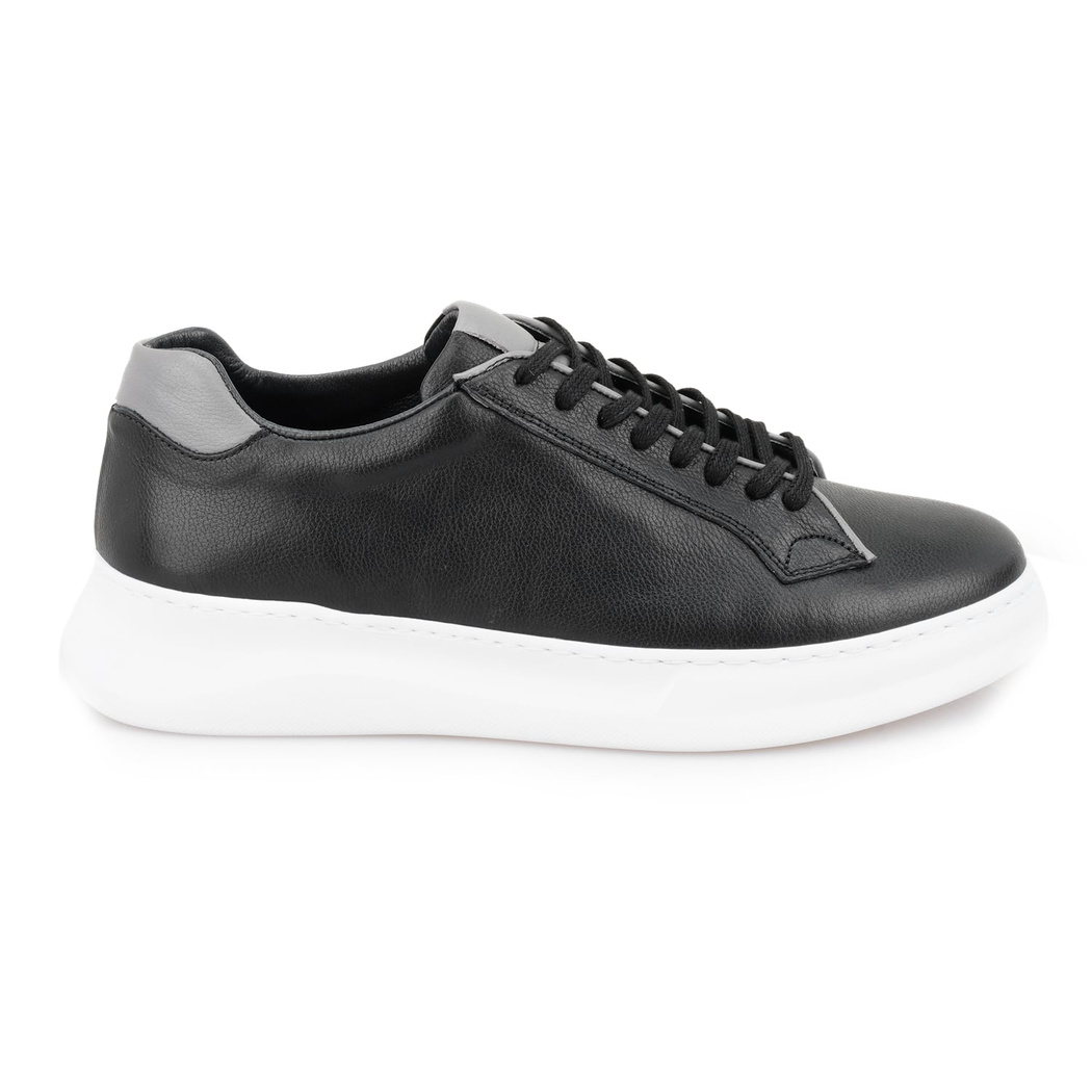 Reese Siyah Erkek Deri Günlük Ayakkabı