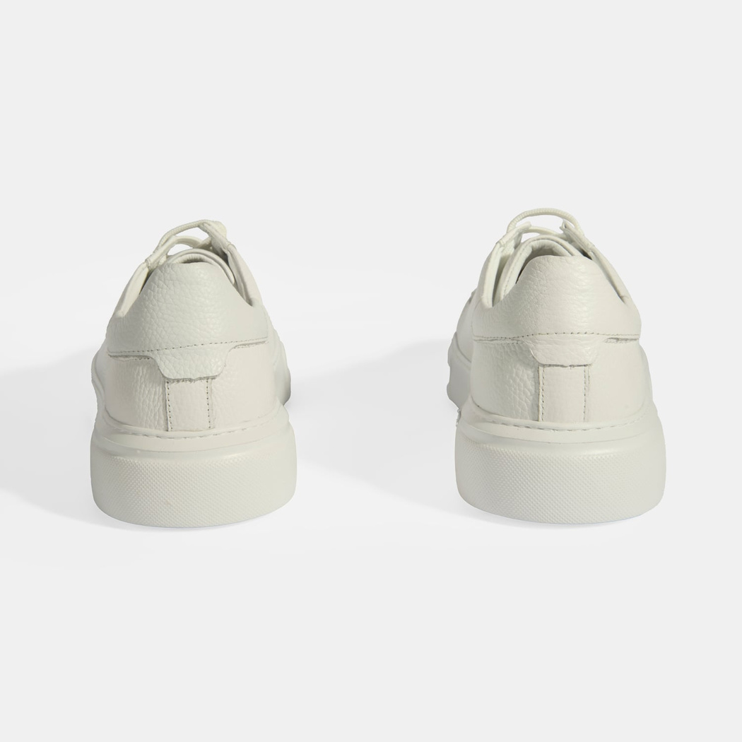 Reminya Beyaz Erkek Deri Bağcıklı Günlük Ayakkabı