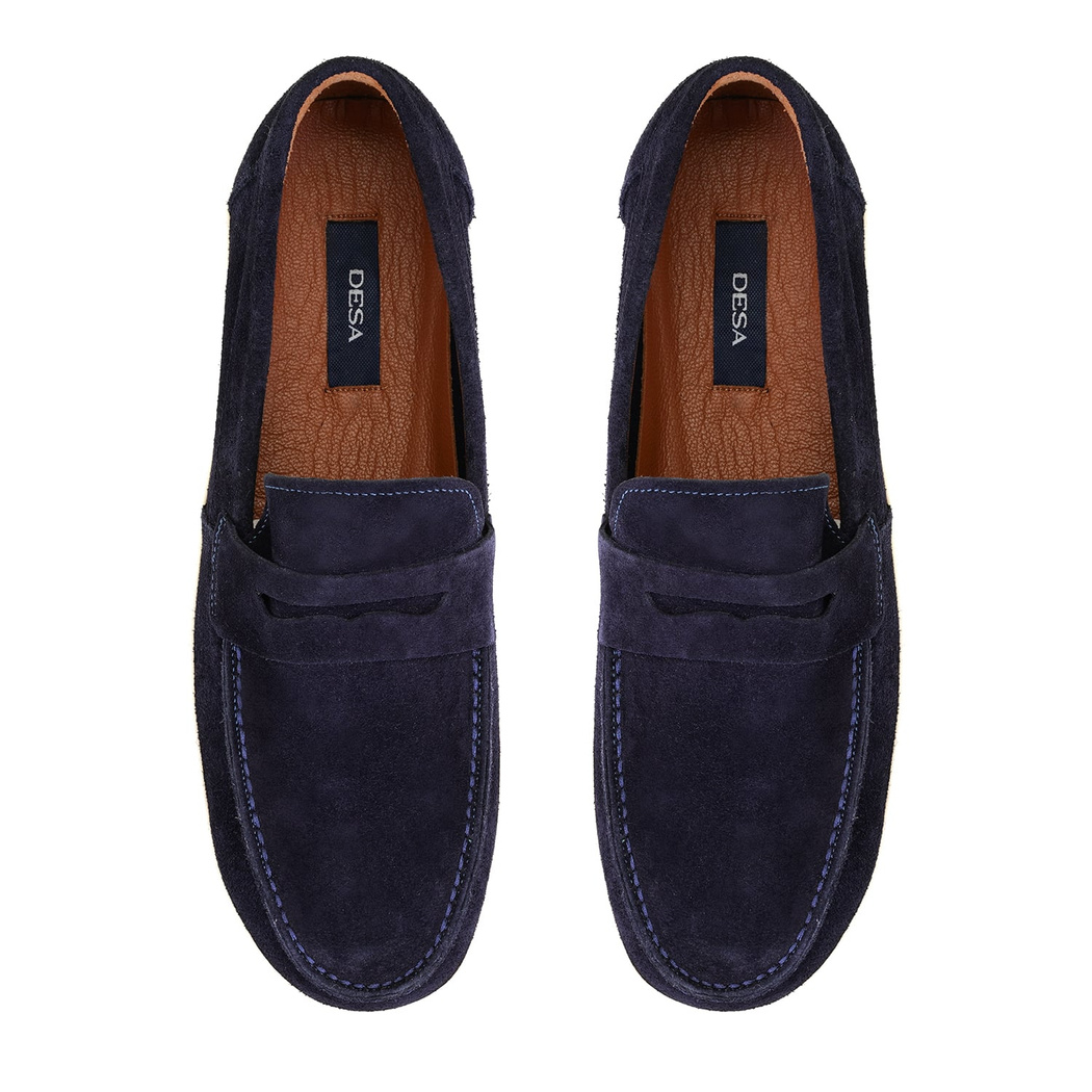 Renfred Lacivert Erkek Süet Deri Günlük Ayakkabı