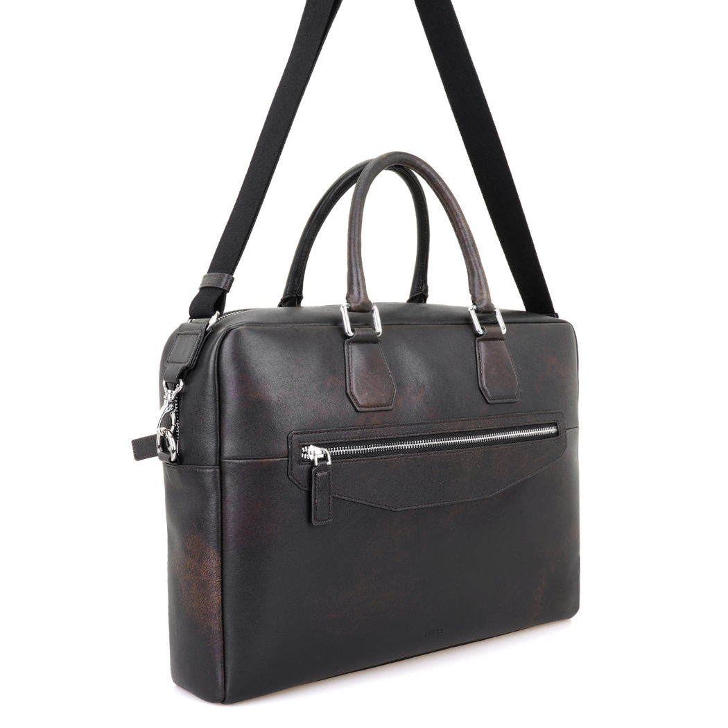 Ricard Kahve Erkek Vintage Deri Laptop Çantası