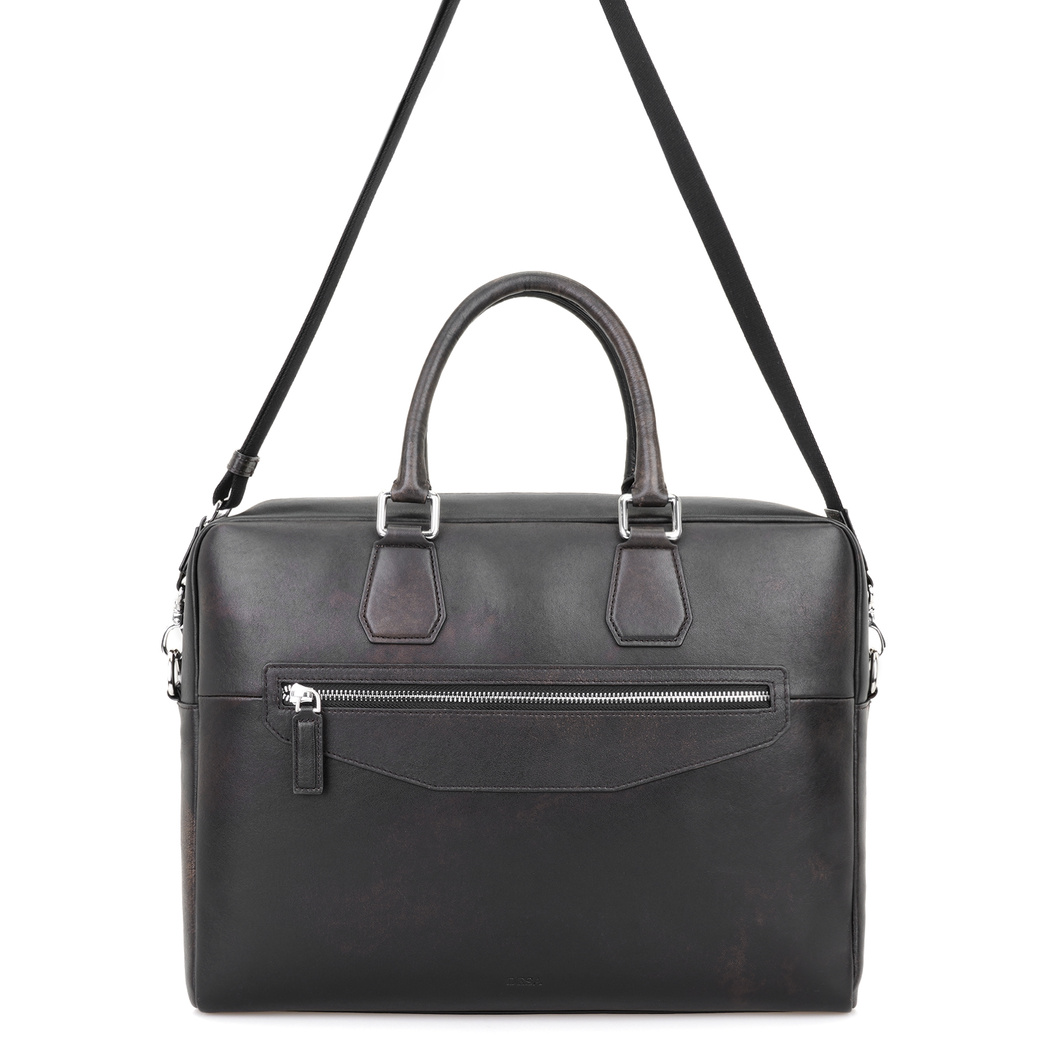 Ricard Kahve Erkek Vintage Deri Laptop Çantası