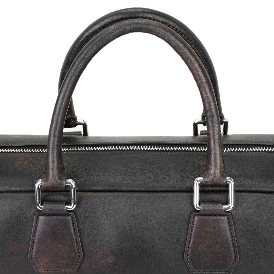 Ricard Kahve Erkek Vintage Deri Laptop Çantası