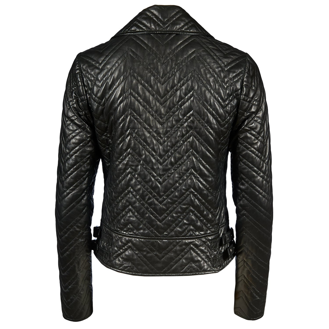 Riccarda Kadın Deri Biker Mont