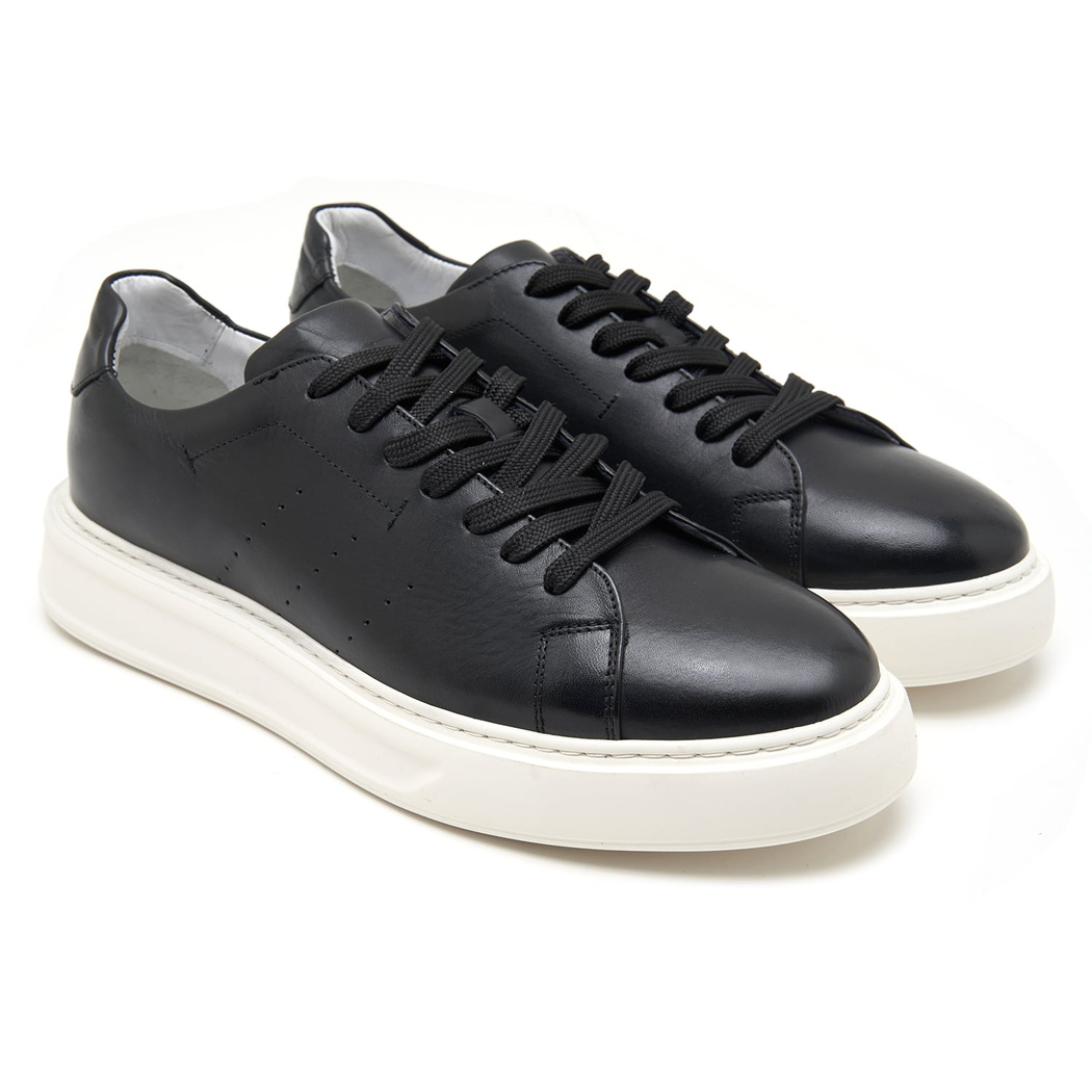 Rice Siyah Erkek Deri Spor Ayakkabı