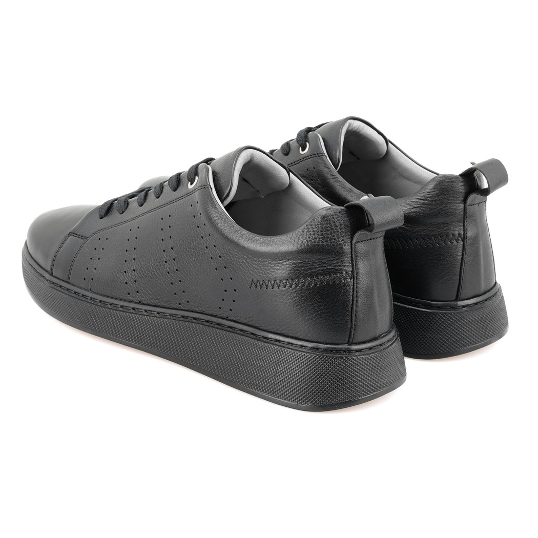 Riya Siyah Erkek Deri Spor Ayakkabı