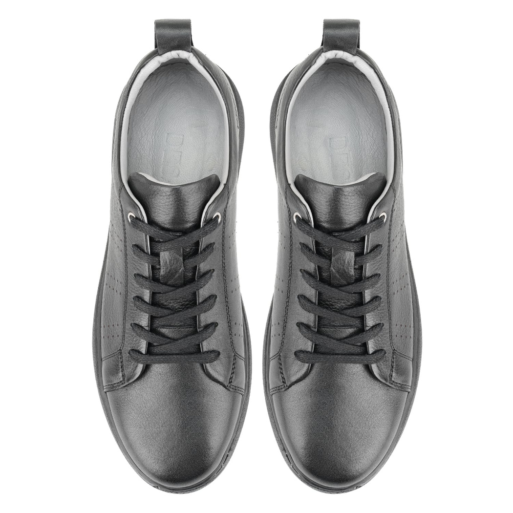 Riya Siyah Erkek Deri Spor Ayakkabı