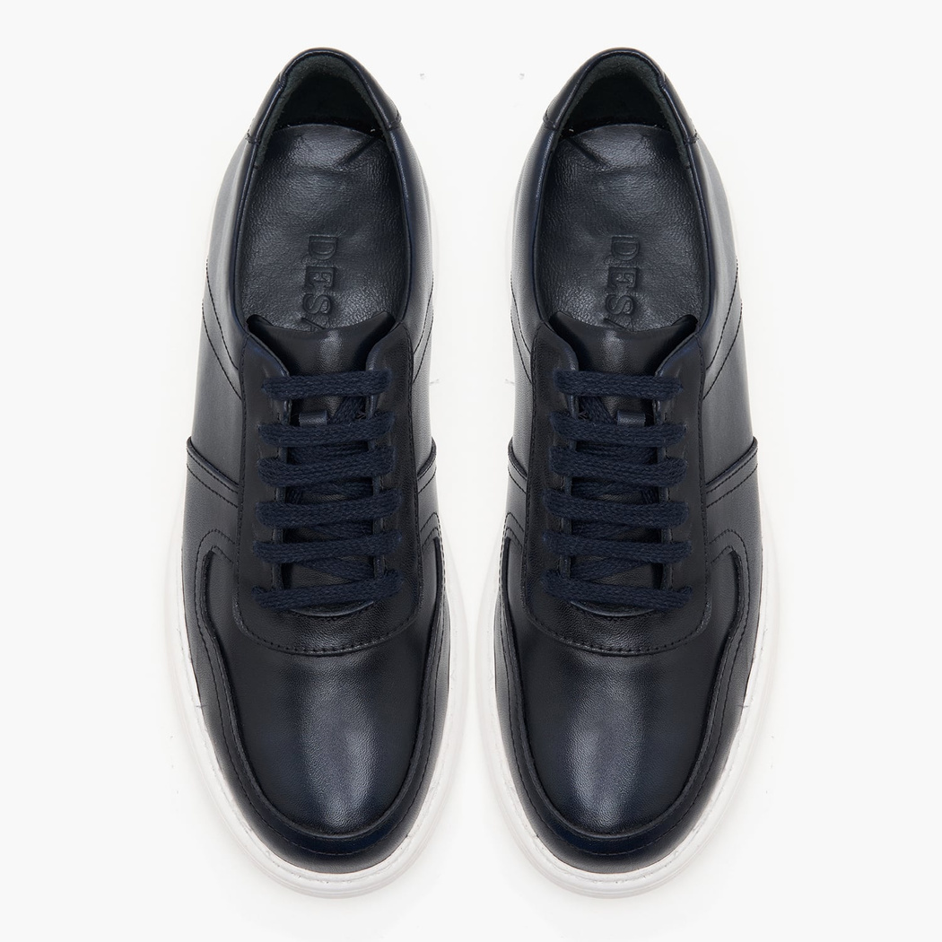 Rock Lacivert Erkek Deri Spor Ayakkabı