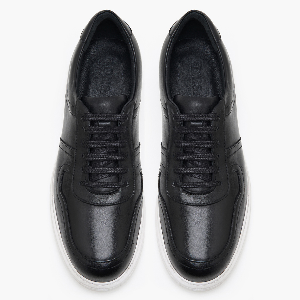 Rock Siyah Erkek Deri Spor Ayakkabı