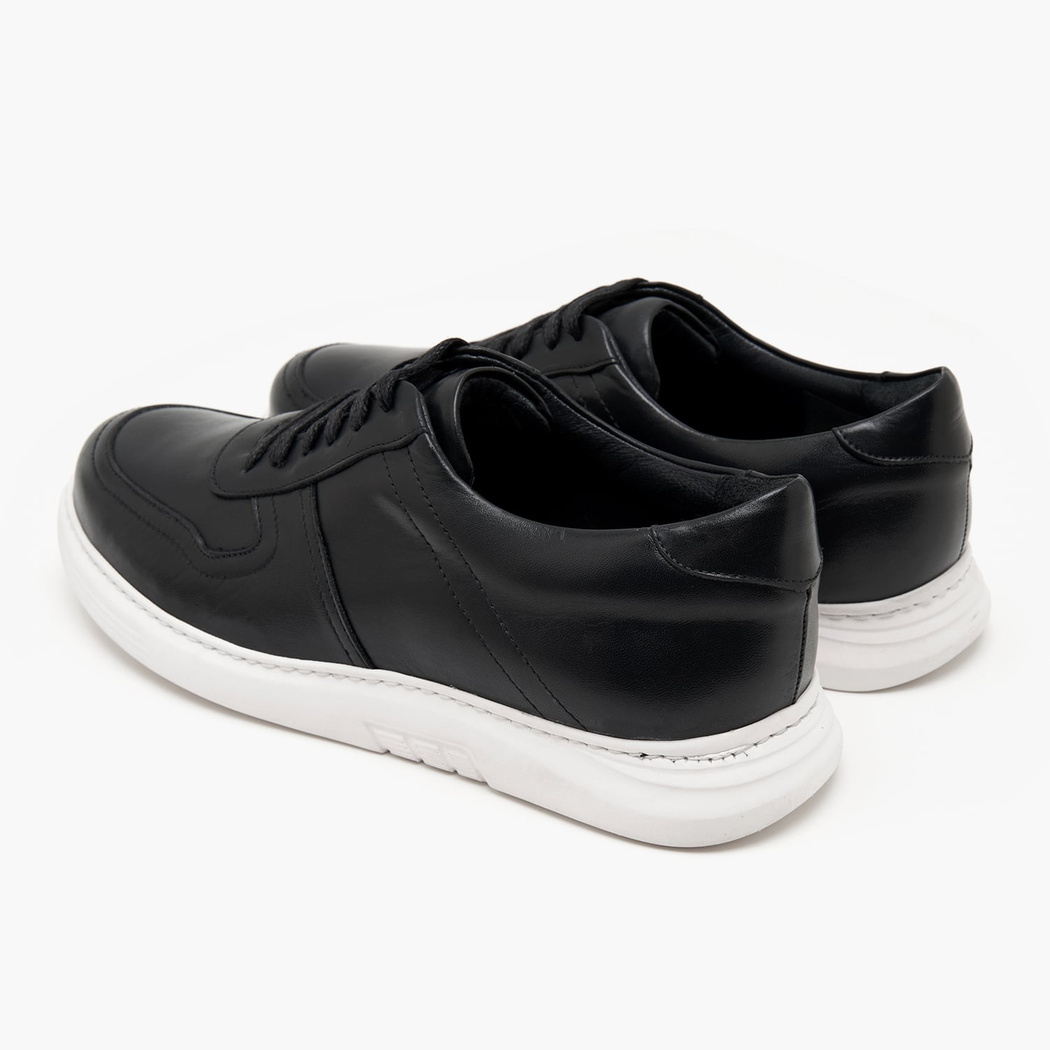 Rock Siyah Erkek Deri Spor Ayakkabı