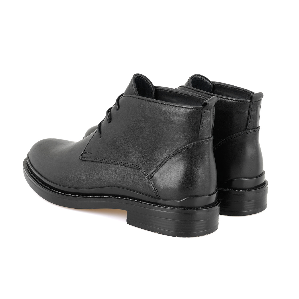 Rodney Siyah Erkek Deri Bot