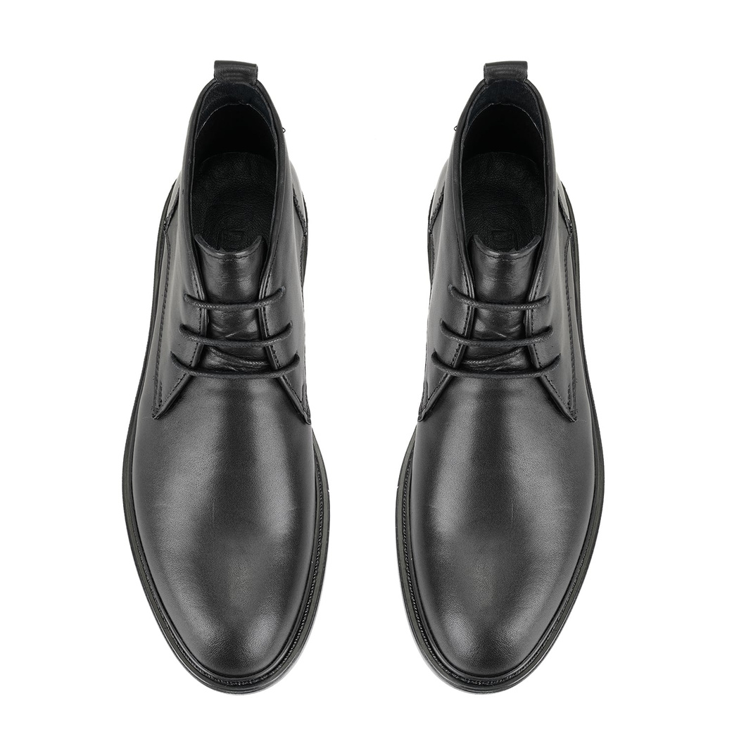 Rodney Siyah Erkek Deri Bot