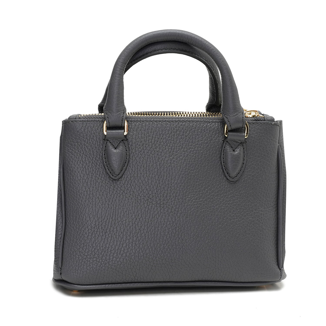 Rosa Gri Kadın Deri El Çantası