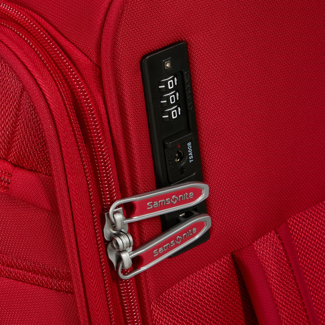 Samsonite GoTwist Spinner Kırmızı 55/20 Körüklü Kabin Boy Valiz