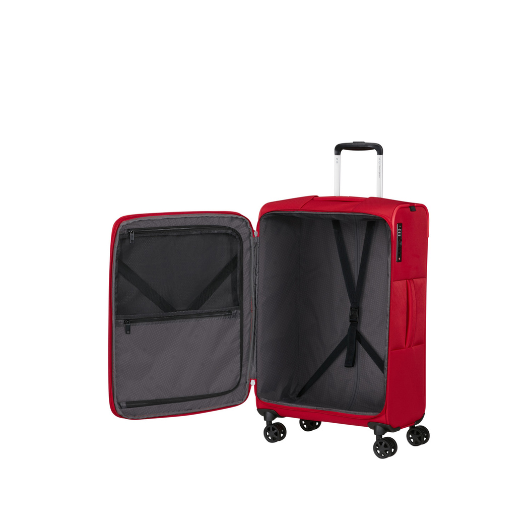 Samsonite GoTwist Spinner Kırmızı 68/25 Körüklü Orta Boy Valiz
