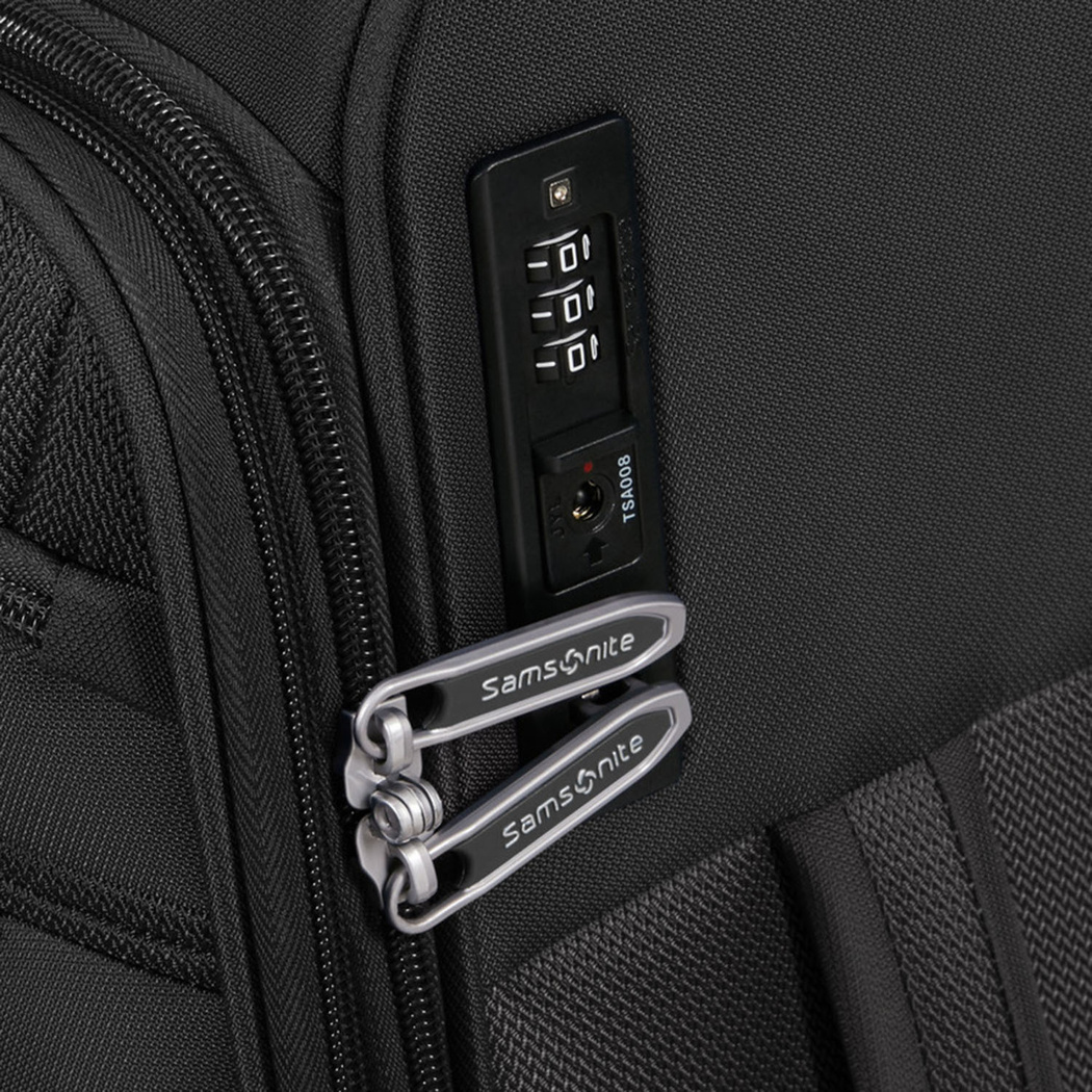 Samsonite GoTwist Spinner Siyah 55/20 Körüklü Kabin Boy Valiz